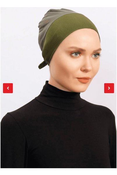 Ecardin Turkish Mesh Cotton Bandana - Olive
