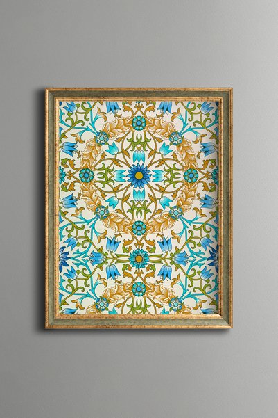 epiqart نقشة أسماء - لوحة فنية بنقشة عتيقة - تصميم رقيق