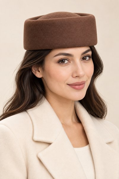 CosmoOutlet Women's Pillbox Model Hat Without Brim