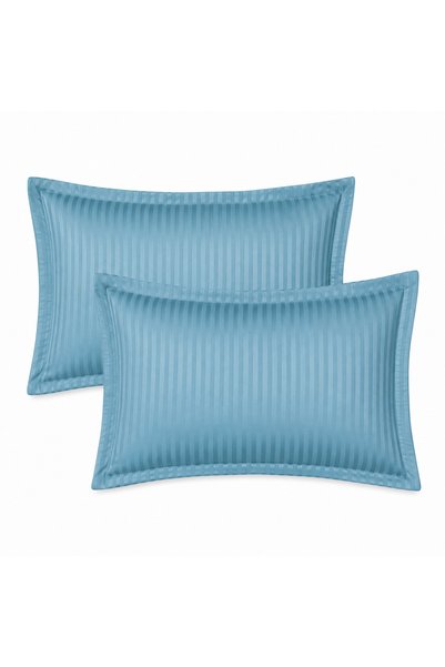 OEM Set 2 fete de perna Damasc, 100% bumbac, 130 GSM, dungi satinate 1 cm, 50...