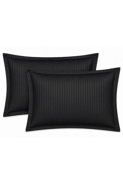 OEM Set 2 fete de perna Damasc, 100% bumbac, 130 GSM, dungi satinate 1 cm, 50...