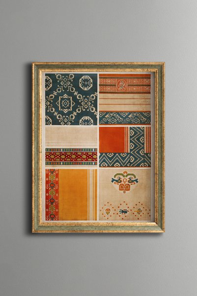 epiqart زخارف مصرية - لوحة فنية بنقوش عتيقة - تصميم أنيق