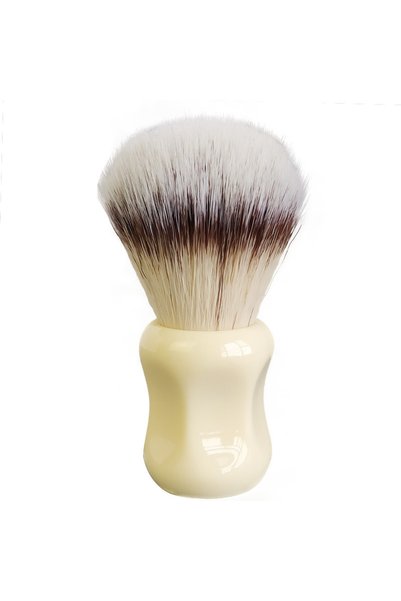 Choice white dscosmetic T4 soft synthetic hair shaving brush resin handle by ...