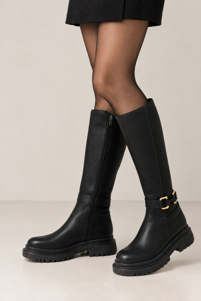 Şanzelize Stylish Boots with a Black Zippered Front and Comfortable Drawstrin...