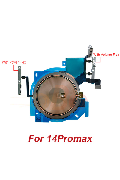Choice For 14Promax Wireless Charging Coil Sticker With Power Volume Flex Cab...