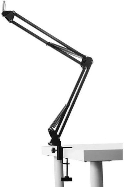 Generic Microphone Suspension Boom Scissor Arm Stand for NB 35, Black
