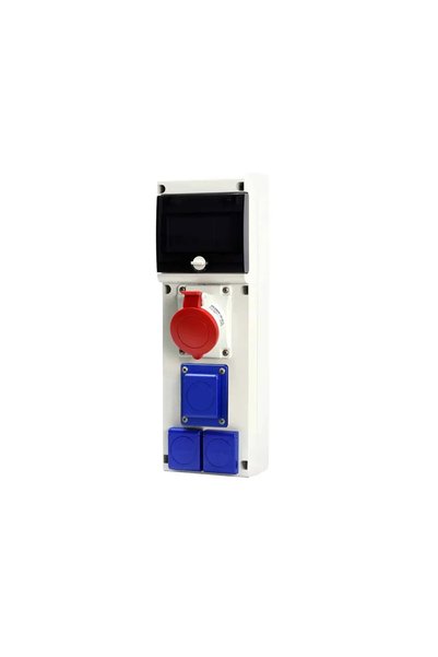 SCAME Component electric Block 4 Prize 1x32a 5p 3x Euro 6 m ip44