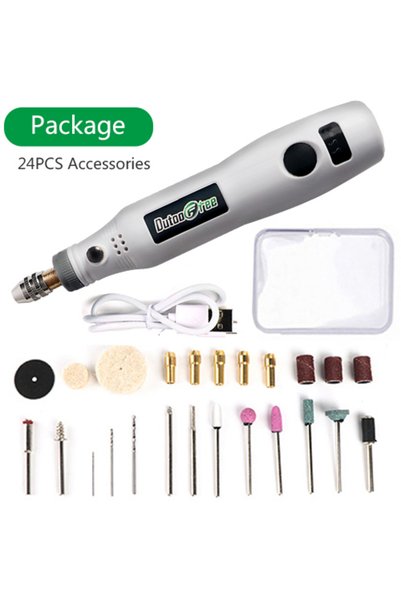 Choice Drill USB Cordless Drill Mini Wireless Engraving Polishing Pen 3 Speed...
