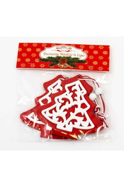 OEM Christmas Ornament Wooden Tree 2/set