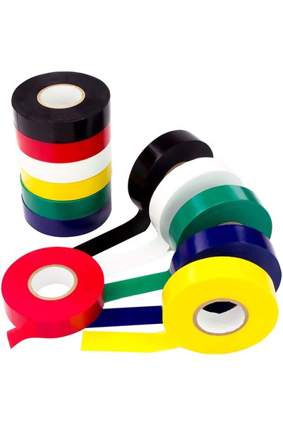 Choice 12PC 20ft Weather-Resistant Colored Electrical Tape.Color Your Electri...