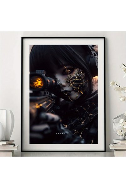 Generic Brand 1pc Anime Character Canvas Wall Art Print, Retro Canvas Poster,...