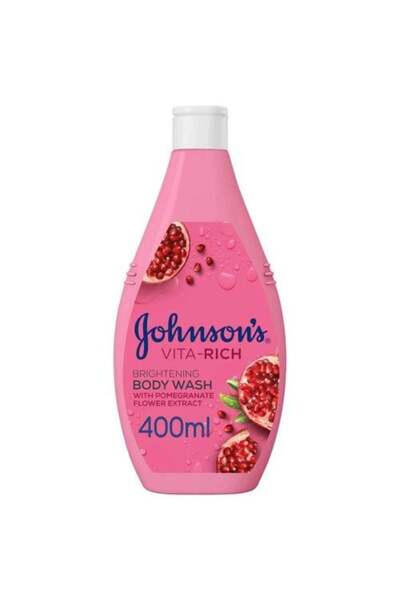 Johnson's غسول الجسم فيتا-ريتش بخلاصة زهرة الرمان 400 مل