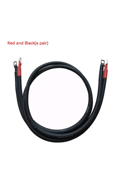 Choice 2 AWG - 35 مم² M8 - 8.5 مم، طول 40 سم، كابل توصيل البطارية الناعم بالل...