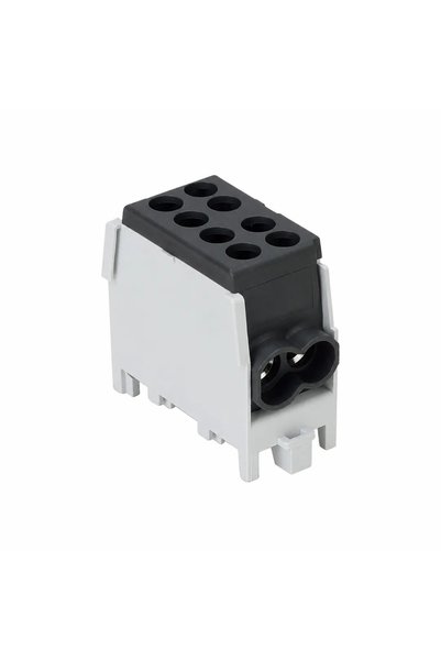 Elvon Bloc de distribuție ELV42680 negru 100 A intrare 1x25 mm2 ieșiri 1x25 ș...
