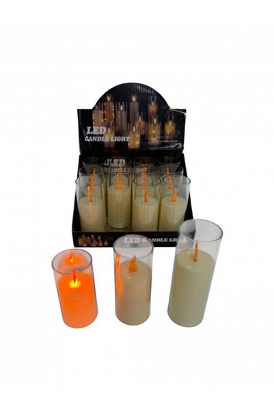 OEM Lumanari Plastic Cu Led Cu Flacara 12/Set 5.3x10 cm