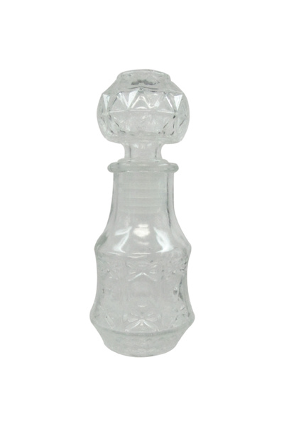 AGC Διαφανές γυάλινο μπουκάλι 50ml με πώμα - 12x4.5cm [00103210]