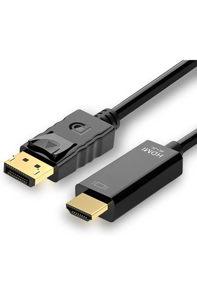 Generic كابل DisplayPort إلى HDMI، طوله 6 أقدام، يتيح توصيلًا سهلاً لأجهزة ال...