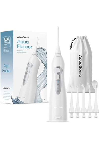 Aquasonic 100 جهاز تنظيف الأسنان بالماء "أكواسونيك" - جهاز تنظيف الأسنان بالم...