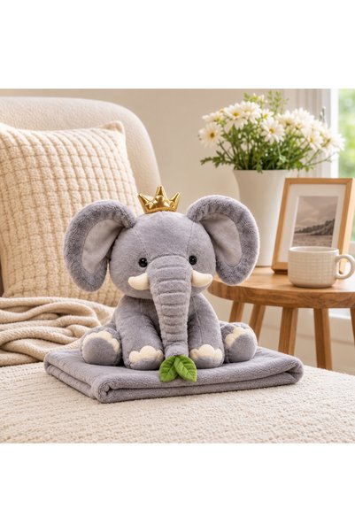 Vivendo Animalut de Plus 2-in-1 cu Paturica Ascunsa 100x200 cm 5 Modele, Model 3