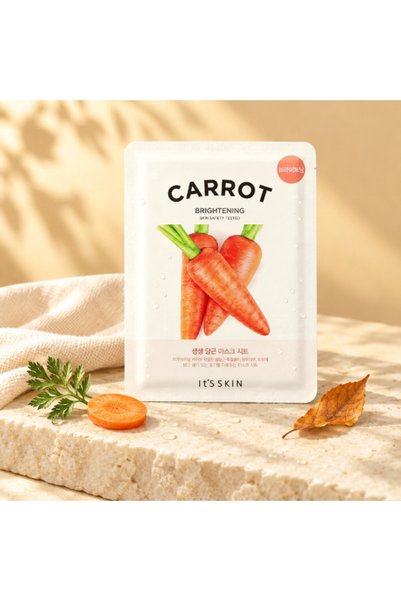 It's Skin - Mască șervețel revitalizantă cu extract de morcov