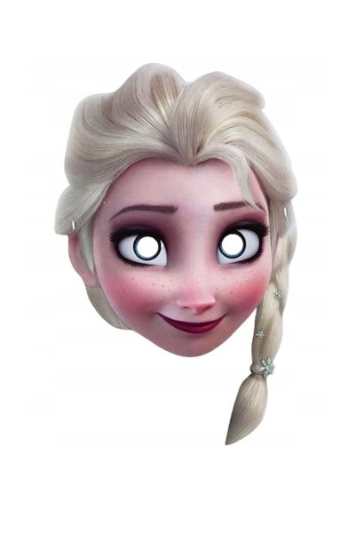 Decorata Party Set de 6 măști de petrecere Frozen Disney – Elsa, din hârtie, ...