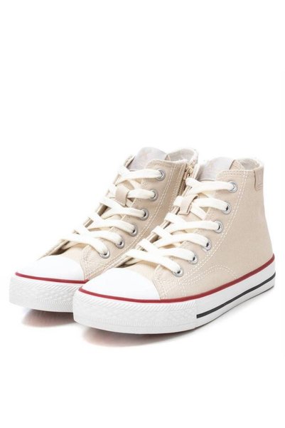 XTİ KİDS High-top sneakers for children – Textile material, laces, rubber sol...