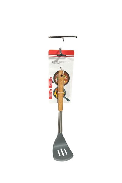 fara marca Kitchen Spatula Made of Silicone with Wooden Handle – Non-Stick, H...