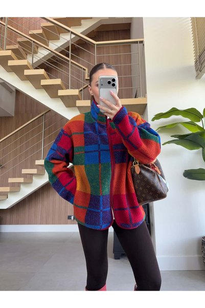 BB Bensu Buyruk Zippered Fleece Sweat