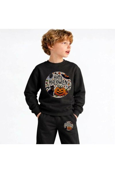 playwear Σετ φούτερ με σχέδιο μπαλονάκι του Χάλοουιν, με τύπωμα, για κορίτσια...