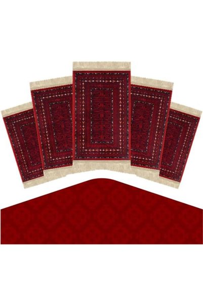 Generic Sajadati prayer rug set, 5 prayer rugs, super soft and comfortable fo...