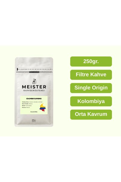 MEISTER KAFFERÖSTEREI COLOMBIA SUPREMO Filtre Kahve 250Gr.
