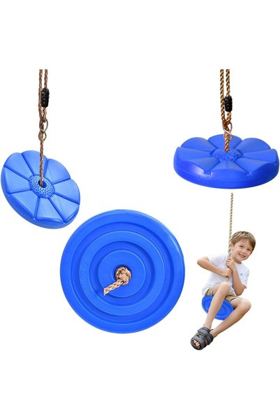 LinJie Disc Swing for Kids, 3-in-1 Longboard Climbing Rope Swing, Adjustable ...