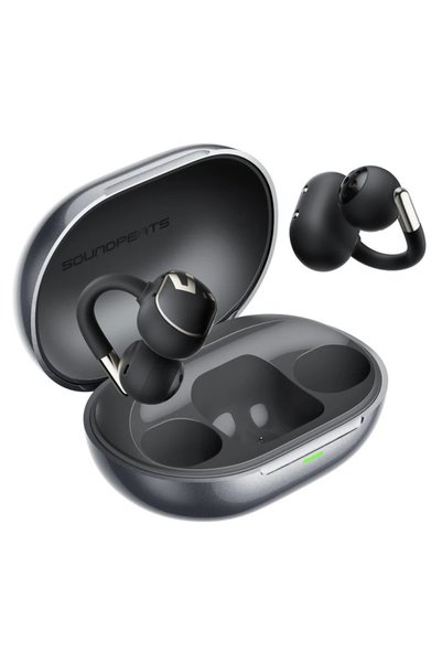 SoundPEATS Căști wireless Clip1, cu design deschis și atașament tip clip, Blu...