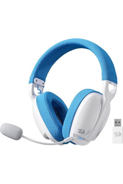 REDRAGON H878 3-Mode Wireless Blue Lighting Gaming Headset - Lightweight - 7....