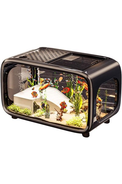 Generic Fish Aquarium Tank Ultra Clear Fish Bowls Lamp Cover,Turtle Tank Tort...
