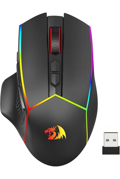 REDRAGON Wireless Gaming Mouse, Tri-Mode 2.4G/USB-C/Bluetooth Ergonomic Mouse...