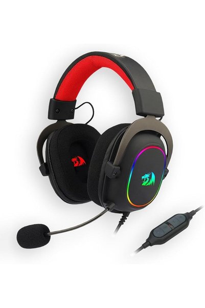 REDRAGON سماعة رأس للألعاب بتقنية الصوت المحيطي 7.1، مزودة بإضاءة RGB، طراز Z...