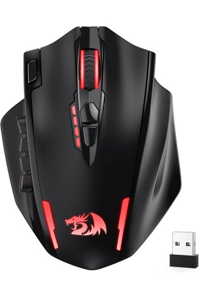 REDRAGON M908WB Gaming Mouse MMO Wired 24000 DPI White
