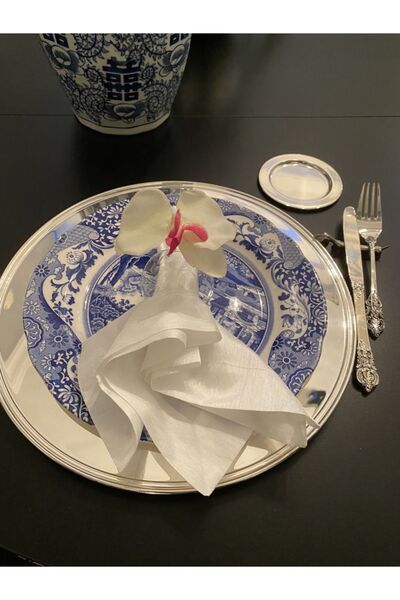 dekorasyon garajı Blown Glass Napkin Holder, Set of 8