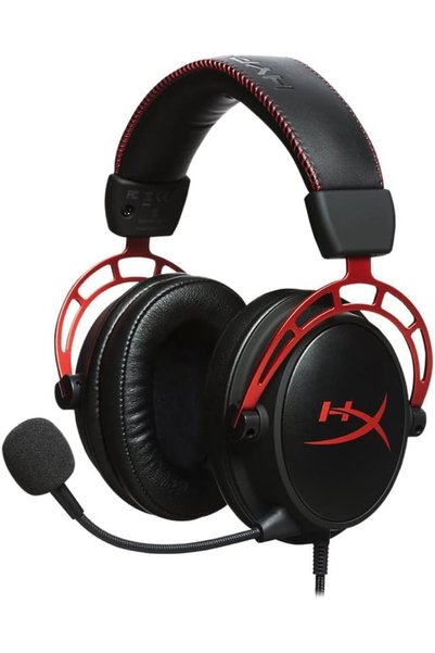 HyperX سماعة رأس للألعاب كلاود ألفا، أسود/أحمر، HX-HSCA-RD/EE