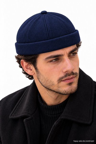 ZERAMİNE Kaşe Docker Bere Şapka Yünlü Unisex