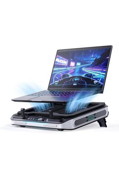 LLANO لوحة تبريد لابتوب V11 Pro، مروحة تبريد لابتوب للألعاب مع إضاءة RGB