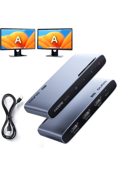 LLANO HDMI 2.1 Splitter 1 in 2 Out, 8K@60Hz 4K@120Hz/240Hz, HDCP 2.3, HDR10, ...