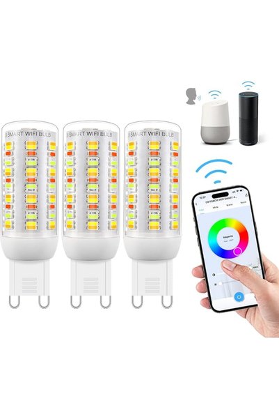 I-Shunfa مصابيح LED ذكية من نوع G9 بتقنية RGBCW وتدعم شبكة Wi-Fi، ومتوافقة مع...