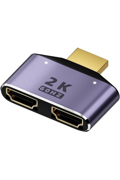 GENERAL محول HDMI 1 مدخل إلى 2 مخرج، 2K @ 60 هرتز، محول HDMI 2 مدخل إلى 1 مخر...