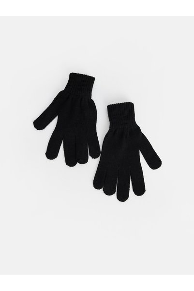 LC Waikiki Peak New Season Black Women's Knit Gloves
