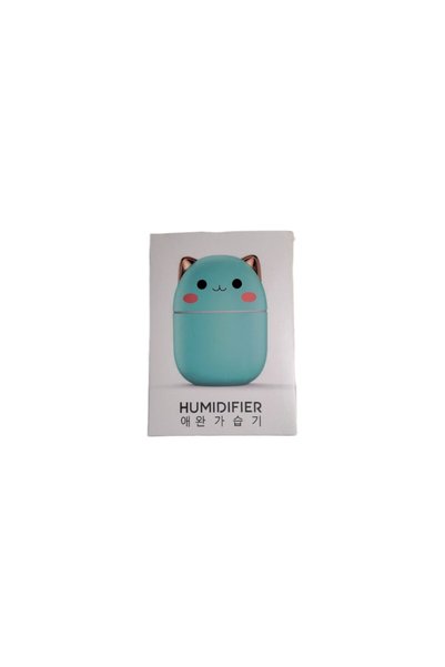 OEM Aromatherapy diffuser, cat shape, 8x8x11 cm, green