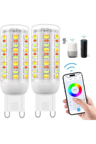 I-Shunfa مصابيح LED ذكية من نوع G9 بتقنية RGBCW وتدعم شبكة Wi-Fi، ومتوافقة مع...