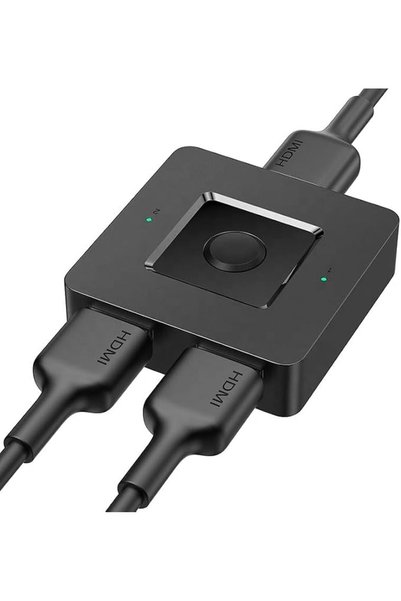 GENERAL موزع HDMI 4K@60Hz، محول HDMI ثنائي الاتجاه BD&M 2 مدخل 1 مخرج، موزع H...