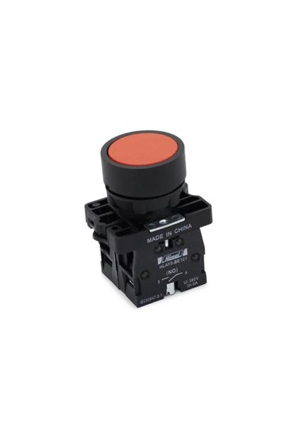 Himel Electric push button HLAY5EA45 red with 1 NO contact and 1 NC contact